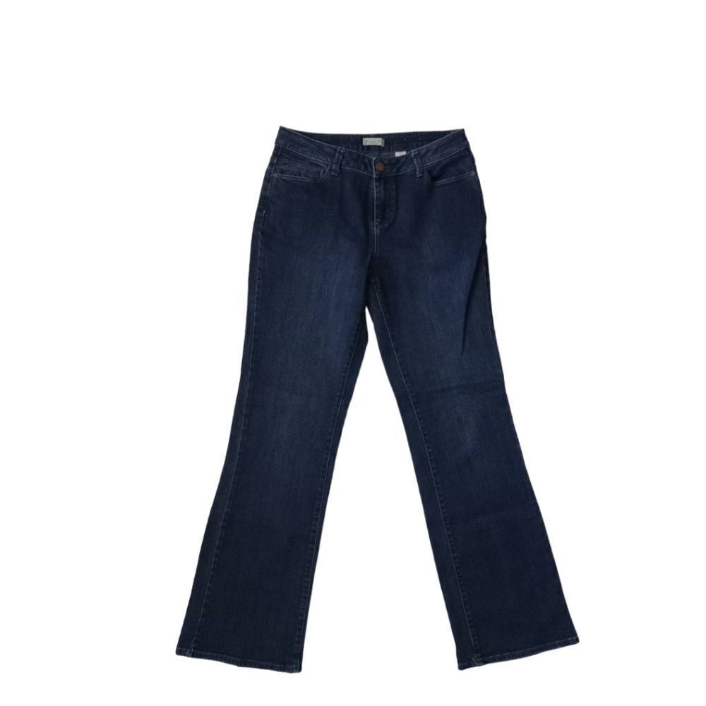 Coldwater Creek Dark Wash Blue Mid Rise Cotton Blend Casual Everyday Denim Jeans